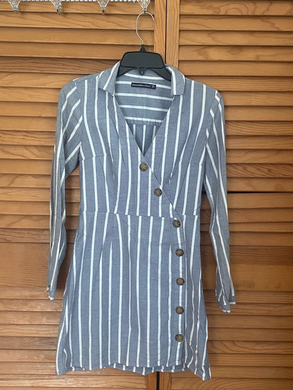 Striped Button-Down Dress